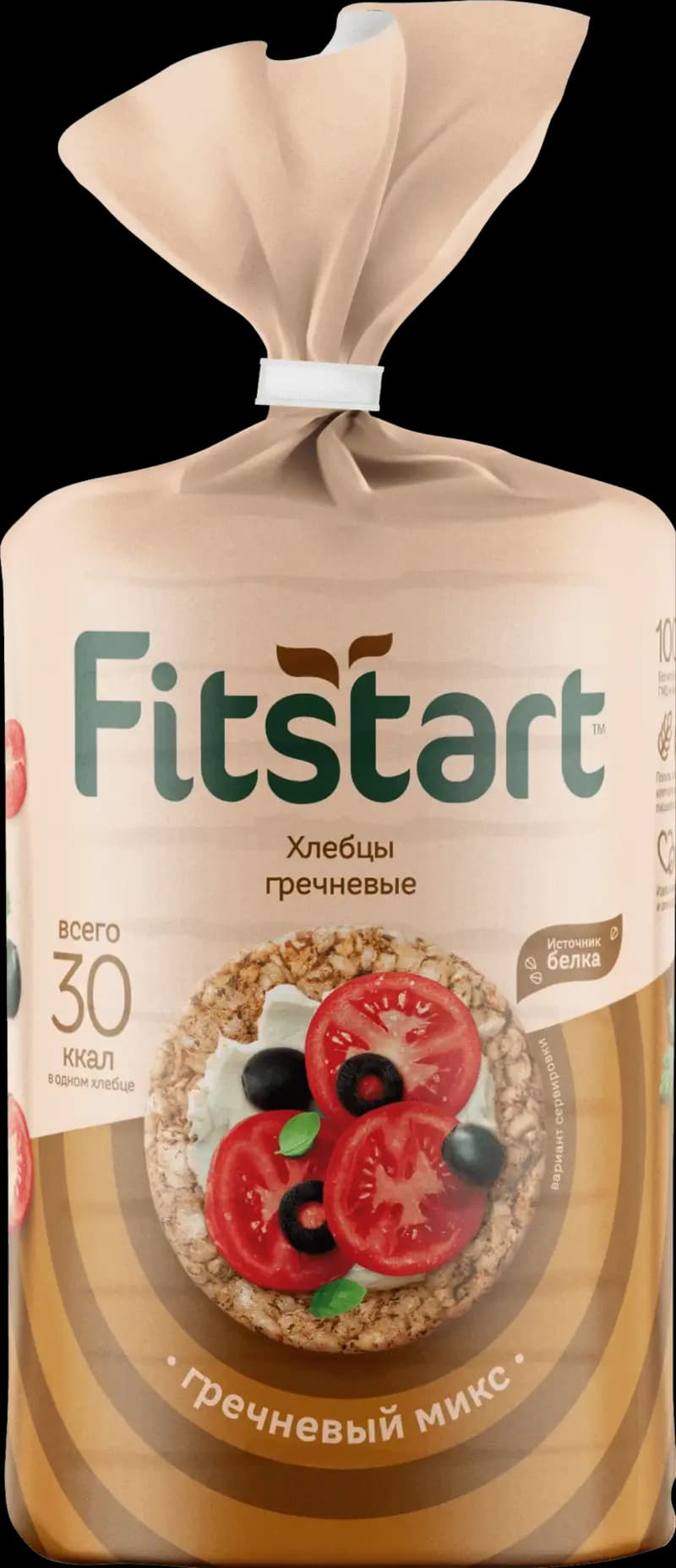 Хлебцы FITSTART "Гречневый микс" с зеленой гречкой 90 г